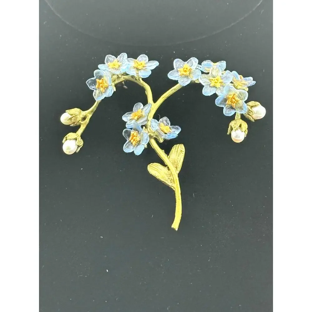 Michael Michaud Forget Me Not Brooch